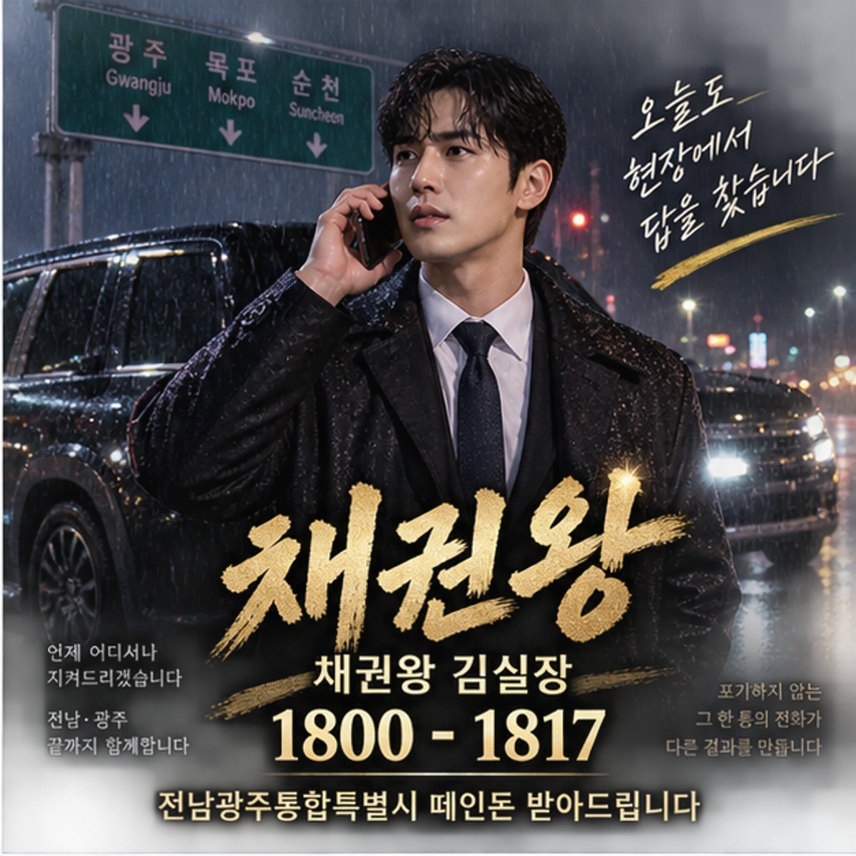 전남광주통합특별시 떼인돈 받아드립니다 채권왕 대표 이미지