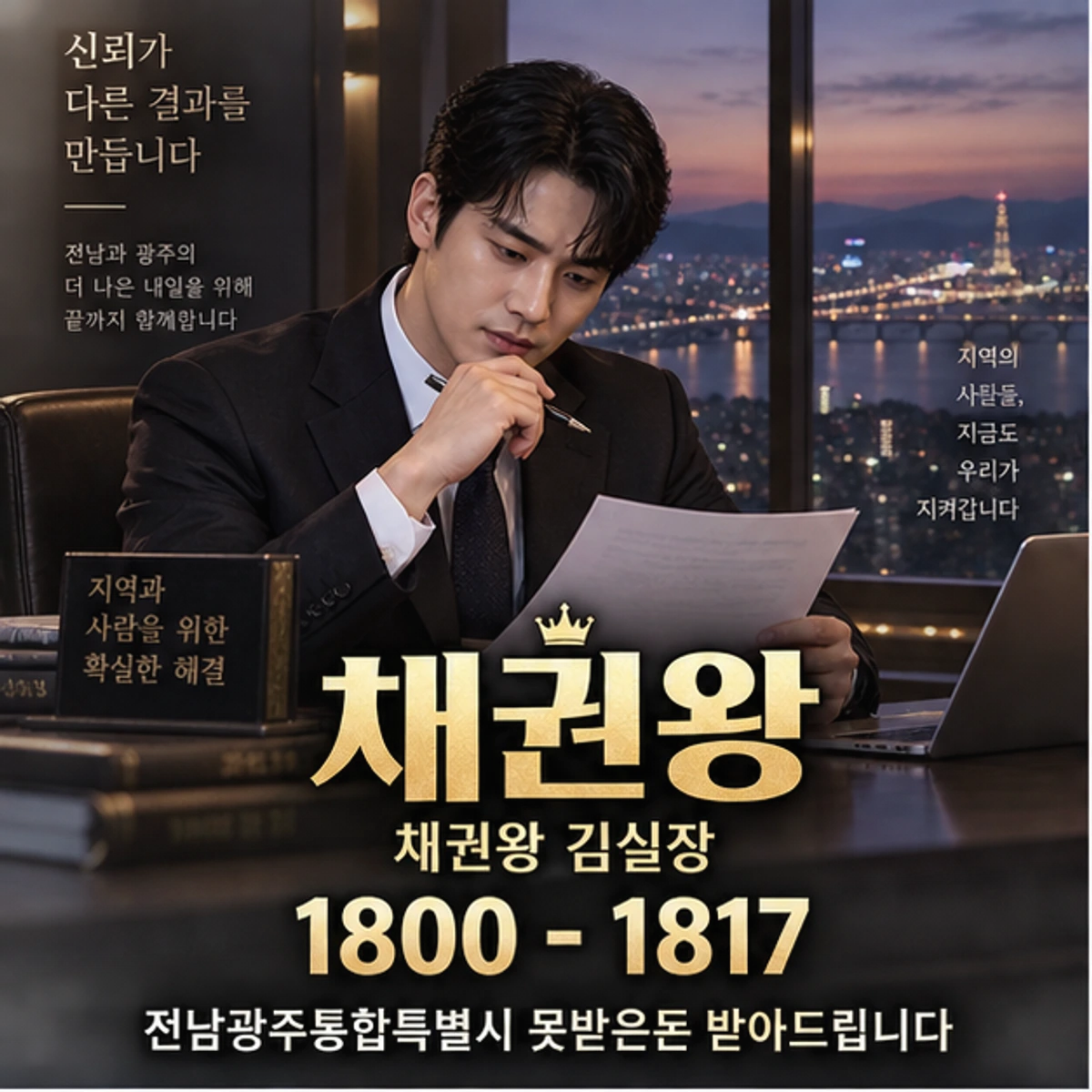 전남광주통합특별시 못받은돈 받아드립니다 채권왕 대표 이미지